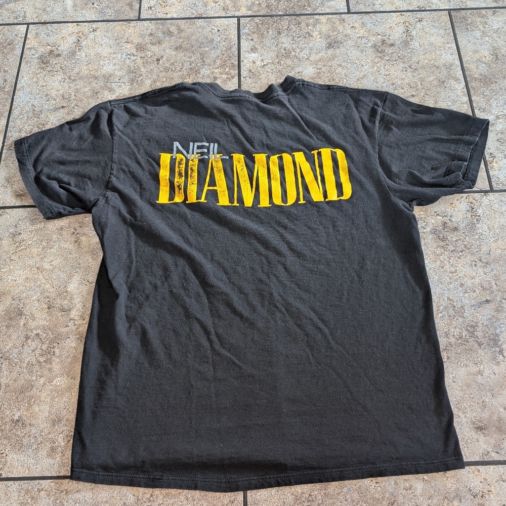 Neil Diamond 80s Vintage Single Stitch Concert Tee Men's M Ladies Large